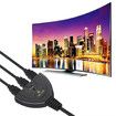 HDMI Switch 3 Port,4K HDMI Splitter 3 in 1 Out for HDTV,HDMI 3 Port Video switcher with Status Indicator,for DVD,STB,PC,DV,DLP Video Projector