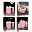 Self Stirring Mug,Rechargeable Auto Magnetic Coffee Mug with 2Pc Stir Bar,Waterproof Automatic Mixing Cup Pink