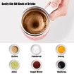 Self Stirring Mug,Rechargeable Auto Magnetic Coffee Mug with 2Pc Stir Bar,Waterproof Automatic Mixing Cup Pink