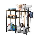 Garden Tool Organizer, 3-Tier Storage Rack , Black - Perfect for Garden, Shed, Garage, Backyard Tools
