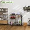 Garden Tool Organizer, 3-Tier Storage Rack , Black - Perfect for Garden, Shed, Garage, Backyard Tools