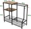 Garden Tool Organizer, 3-Tier Storage Rack , Black - Perfect for Garden, Shed, Garage, Backyard Tools
