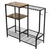 Garden Tool Organizer, 3-Tier Storage Rack , Black - Perfect for Garden, Shed, Garage, Backyard Tools