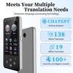 Language Translator Device, Real Time Translation Device for 138 Languages Recording Photo Translator, Portable Translator for Business Travel Learning