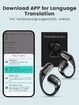 Translation Earbuds Real Time, AI Translator Earbuds Support 144 Languages, Language Translator Earbuds for Android iOS, for Travel Business (Black)