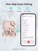 Translation Earbuds Real Time, AI Translator Earbuds Support 144 Languages, Language Translator Earbuds for Android iOS, for Travel Business (Skin Color)