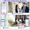 AI Translation Earbuds Real Time, Two Way 144 Languages Translator Earbuds Device for iOS Android, Wireless AI Headphones for Business Travel,Purple