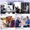 AI Translation Earbuds Real Time, Two Way 144 Languages Translator Earbuds Device for iOS Android, Wireless AI Headphones for Business Travel,Purple