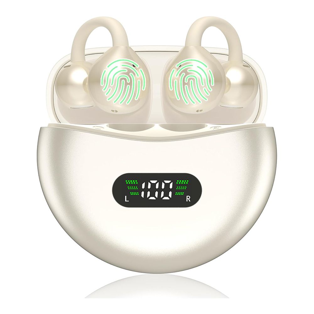 AI Translation Earbuds Real Time, Two Way 144 Languages Translator Earbuds Device for iOS Android, Wireless AI Headphones for Business Travel,Beige