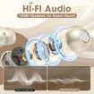 AI Translation Earbuds Real Time, Two Way 144 Languages Translator Earbuds Device for iOS Android, Wireless AI Headphones for Business Travel,Beige