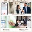 AI Translation Earbuds Real Time, Two Way 144 Languages Translator Earbuds Device for iOS Android, Wireless AI Headphones for Business Travel,Beige