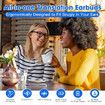 AI Translation Earbuds Real Time, Two Way 144 Languages Translator Earbuds Device for iOS Android, Wireless AI Headphones for Business Travel,Black