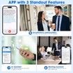 AI Translation Earbuds Real Time, Two Way 144 Languages Translator Earbuds Device for iOS Android, Wireless AI Headphones for Business Travel,Black