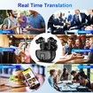AI Language Translation Earbuds Translator in Real Time,Two Way Bluetooth Translator Device with APP for 144 Languages Translation Packs (Black)