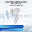 AI Language Translation Earbuds Translator in Real Time,Two Way Bluetooth Translator Device with APP for 144 Languages Translation Packs (White)