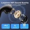AI Language Translation Earbuds, Translation Earbuds Real Time, 144 Languages Online Translation, Two Way Translator for iOS for Android, Black