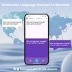 AI Language Translation Earbuds, AI Wireless Translator Earbuds Real Time for 144 Languages, Bluetooth 5.4 Headphones for Travel Business (White)