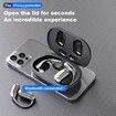 AI Language Translation Earbuds, AI Wireless Translator Earbuds Real Time for 144 Languages, Bluetooth 5.4 Headphones for Travel Business (Black)
