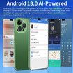 I15 Pro Max 5G phone 16GB RAM 1TB ROM Android 12.0 Max 128G  6.54Inch Screen 5MP 16MP Camera 5000mAh Battery Dual Sim Card Mobile Smart Phone Col.Purple
