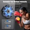 Music Boxing Machine, Boxing Machine Wall Mounted Music with Gloves, Electronic Boxing Target for Adults, Smart Boxing Training Equipment