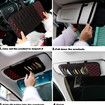 2PCS Car CD Holder Storage Case, Car, Truck, SUV Sun Visor Organizer, Personal Belonging and Registration, Cardst, Ticket Storage Pouch 10 Pocket CD