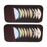 2PCS Car CD Holder Storage Case, Car, Truck, SUV Sun Visor Organizer, Personal Belonging and Registration, Cardst, Ticket Storage Pouch 10 Pocket CD