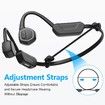 Bone Conduction Headphones for Swimming MP3 Play Built in 32G Memory,Open-Ear Wireless Bluetooth Headphones with Mic