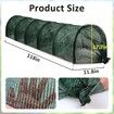 2-in-1 Portable Greenhouse Sun & Heat Protection Garden Tunnel Shade Net with Quick-Release Vegetable Plant Cover (Pack of 1)