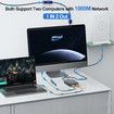 Multi Ports Starlink Ethernet Adapter for Starlink Gen 2 Wired External Network,2 Ports Starlink Ethernet Adapter 1 to 2,Up to 1 Gbps