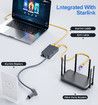 Multi Ports Starlink Ethernet Adapter for Starlink Gen 2 Wired External Network,2 Ports Starlink Ethernet Adapter 1 to 2,Up to 1 Gbps