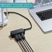 1 to 3 Gigabit Ethernet Splitter - Starlink Ethernet Adapter for RJ45 Splitter,Cat5/5e/6/7/8 Cable Extender
