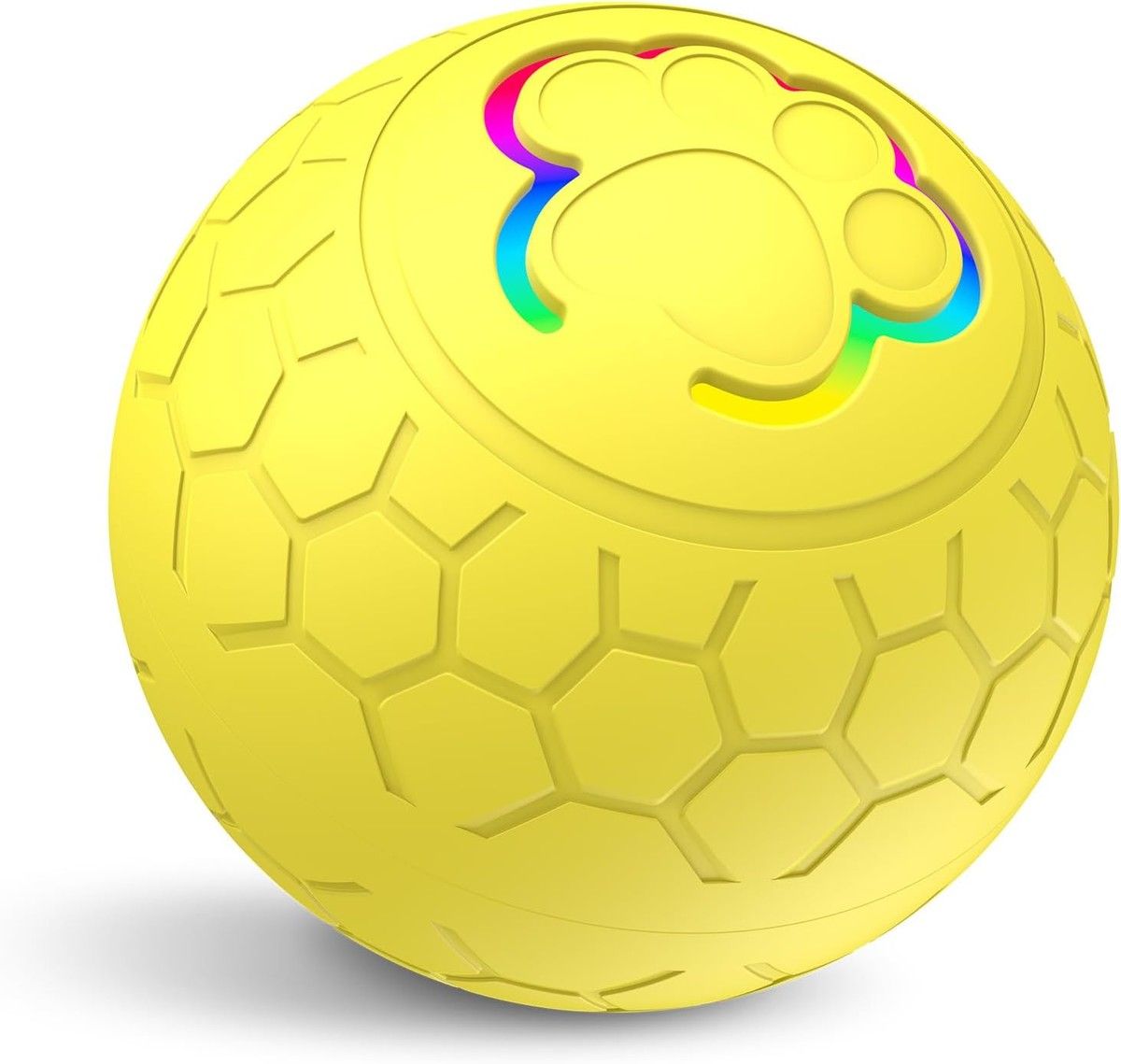 Shaky Ball Toy,Shaking Dog Ball,Interactive Dog Ball,Vibrating Ball,Automatic Moving Dog Toy Ball for Small Medium Large Dogs,USB Rechargeable,Yellow