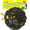 Dog Ball for Aggressive Chewers,Interactive Dog Toy Balls Fun Squeaky Sound to Keep Them Busy,Rubber Pet Chew Toys,As Seen on TV,Yellow