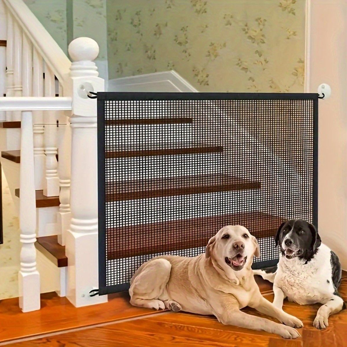 Portable Safety Gate Pet Dog Cat Fence Enclosure Barrier Safe Guard Fencing for Doorway Stairs 180*72cm