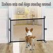 Portable Safety Gate Pet Dog Cat Fence Enclosure Barrier Safe Guard Fencing for Doorway Stairs 180*72cm