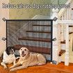 Portable Safety Gate Pet Dog Cat Fence Enclosure Barrier Safe Guard Fencing for Doorway Stairs 110*72cm