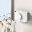 Retractable Clothesline Indoor Outdoor Wall Mounted Clothes Line Retracting Heavy Duty Clothes Drying Laundry Line Stainless Steel Line Color White