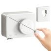 Retractable Clothesline Indoor Outdoor Wall Mounted Clothes Line Retracting Heavy Duty Clothes Drying Laundry Line Stainless Steel Line Color White