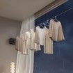 Retractable Clothesline Indoor Outdoor Wall Mounted Clothes Line Retracting Heavy Duty Clothes Drying Laundry Line Stainless Steel Line Color Black