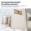 Retractable Clothesline Indoor Outdoor Wall Mounted Clothes Line Retracting Heavy Duty Clothes Drying Laundry Line Stainless Steel Line Color Black