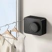 Retractable Clothesline Indoor Outdoor Wall Mounted Clothes Line Retracting Heavy Duty Clothes Drying Laundry Line Stainless Steel Line Color Black
