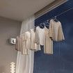 Retractable Clothesline Indoor Outdoor Wall Mounted Clothes Line Retracting Heavy Duty Clothes Drying Laundry Line Stainless Steel Line Color Black
