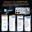 7.3inch 5G Phone 16G+1TB Android13 AI GPT4.5 NFC Dual Cards 72+108MP Camera 8800mAh Battery Cellphone Smart phone Color Silver