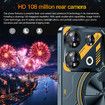 7.3inch 5G Phone 16G+1TB Android13 AI GPT4.5 NFC Dual Cards 72+108MP Camera 8800mAh Battery Cellphone Smart phone Color Black