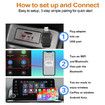 2 in 1 CarPlay Wireless Adapter for iPhone, Plug and Play 5G WiFi with USB Bluetooth 5.0 Dongle, Convert Wired to Wireless for Cars