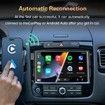 2 in 1 CarPlay Wireless Adapter for iPhone, Plug and Play 5G WiFi with USB Bluetooth 5.0 Dongle, Convert Wired to Wireless for Cars