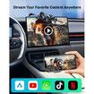 Wireless Carplay Adapter,Mini Carplay Android Auto Wireless Adapter,Support Netflix/YouTube/TF Card,No Lag,Plug and Play,Compatible with iOS10+/Android 11+