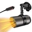 12V Car Heater That Plugs into Cigarette Lighter 2 in 1 Fast Heating Car Defroster Windshield Heater Windshield Defogger with Suction Holder