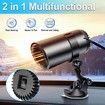 12V Car Heater That Plugs into Cigarette Lighter 2 in 1 Fast Heating Car Defroster Windshield Heater Windshield Defogger with Suction Holder
