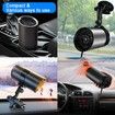12V Car Heater That Plugs into Cigarette Lighter 2 in 1 Fast Heating Car Defroster Windshield Heater Windshield Defogger with Suction Holder